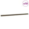 vidaXL Trappeneser 10 stk. Brun 67 x 3.5 x 3 cm Aluminium
