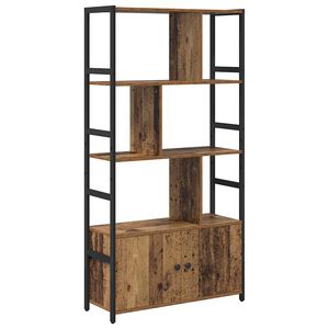 vidaXL Bokhylle 80 x 30 x 155,5 cm Konstruert tre Gammelt tre