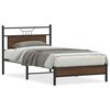 vidaXL Sengeramme uten madrass brun eik 107x203 cm konstruert tre