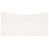 vidaXL Bordplate hvit 110x60x2,5 cm heltre furu