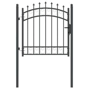 vidaXL Gjerdeport med spisser EMMEN 104 x 97 cm L&aring;sbar