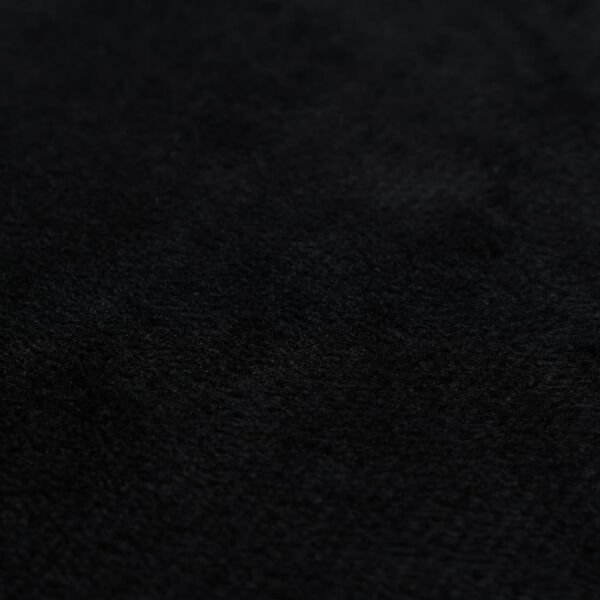 vidaXL Putetrekk 4 stk stoff 50x50 cm svart