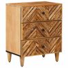 vidaXL Nattbord med skuff Brun 50 x 33 x 60 cm Massiv mango tre
