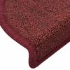 vidaXL Trappematter 30 stk 56x17x3 cm bordeaux halvrund
