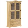 vidaXL Vitrine Corona 99x43x187 cm heltre furu