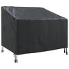 vidaXL Hage Stoltrekk Svart 96 x 79 x 74 cm 600D Oxford stoff