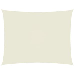vidaXL Solseil oxfordstoff rektangul&aelig;r 2,5x4 m kremhvit