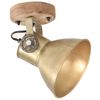 vidaXL Industrielle vegg-/taklamper 2 stk messing 20x25 cm E27