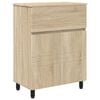 vidaXL Bad Sminkebord Sonoma eik 60 x 35 x 80 cm Konstruert tre