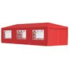 vidaXL Partytelt 900 x 300 x 255 cm R&oslash;d PE og st&aring;l