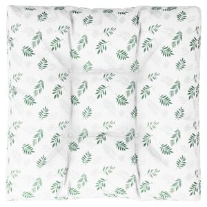 vidaXL Pallepute bladm&oslash;nster 80x80x12 cm stoff