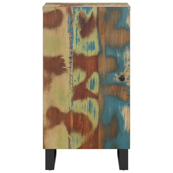 vidaXL Skjenk med dør 40x31x75 cm gjenvunnet heltre