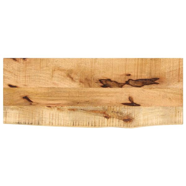 vidaXL Bordplate 80x20x3,8 cm naturlig kant grovt heltre mangotre
