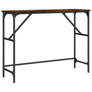 vidaXL Konsollbord r&oslash;kt eik 100x32x75 cm konstruert tre