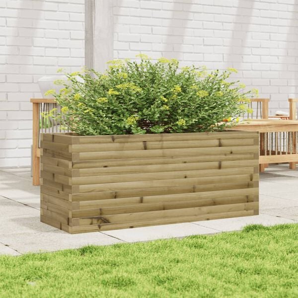 vidaXL Plantekasse 110x40x46 cm impregnert furu