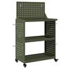 vidaXL Verktøytrolley Olivengrønn 65 x 35 x 111 cm Kaldvalsestål
