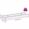 vidaXL Vegghylle 2 pcs Hvit marmor 40 x 9 x 3 cm Konstruert tre