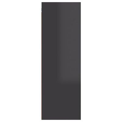 vidaXL TV-benk høyglans grå 30,5x30x90 cm sponplate