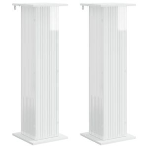 vidaXL Planteholder 2 pcs H&oslash;gglans hvit 30,5 x 30 x 100,5 cm