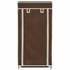 Stoff Skoskap 58 x 28 x 106 cm Brun
