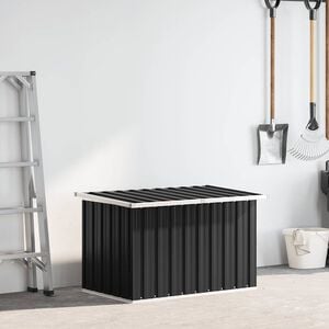vidaXL Oppbevaringskasse 109x67x65 cm antrasitt