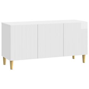 vidaXL TV-skap H&oslash;gglans hvit 99 x 34,5 x 50 cm Konstruert tre