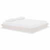 vidaXL Sengeramme hvit heltre 180x200 cm Super King