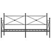 vidaXL Dagseng uten madrass svart 80x200 cm st&aring;l