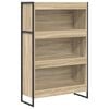 vidaXL Bokskap 80 x 30 x 121 cm Konstruert tre Sonoma