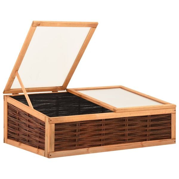 vidaXL Drivhus 120x80x45 cm heltre furu og selje