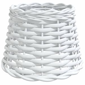 vidaXL Taklampeskjerm hvit &Oslash;20x15 cm flettet