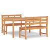 vidaXL Hagespisegruppe 3 deler heltre teak