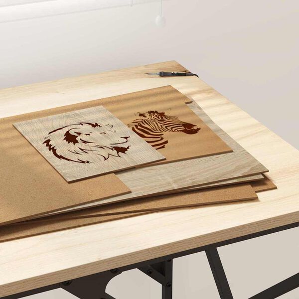 vidaXL Dekorpaneler 12 pcs Sonoma eik 30 x 42 x 0.27 cm Konstruert tre