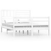 vidaXL Sengeramme hvit heltre 120x200 cm