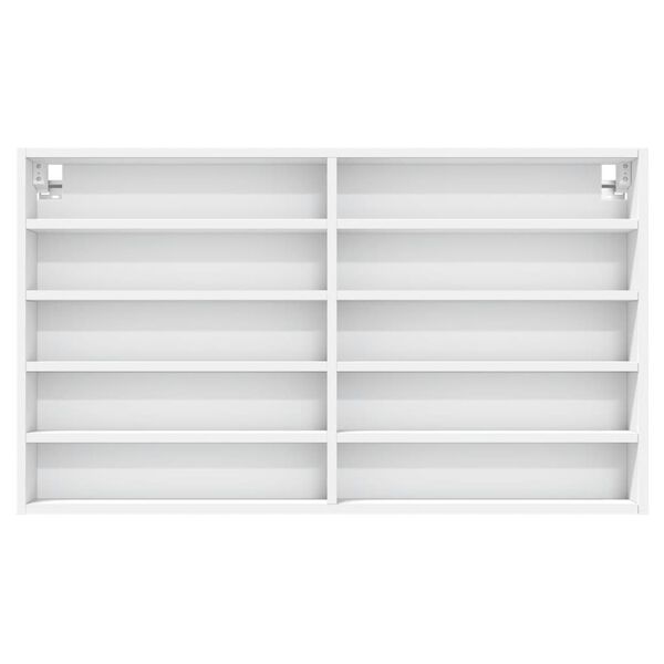 vidaXL Hylle hvit 100x15x58 cm konstruert tre