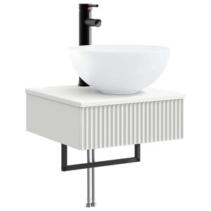 vidaXL Vegghengt vask Hvit 40 x 41 x 40,5 cm Konstruert tre