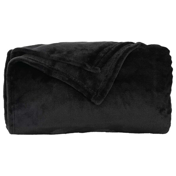 vidaXL Kastteppe Svart 130 x 150 cm Fleece
