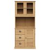 vidaXL Highboard VIGO 78x40x175 cm heltre furu
