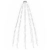 vidaXL Nettlys for juletre med 180 LED kaldhvit 180 cm