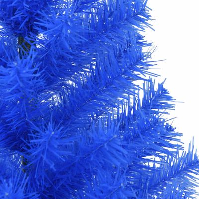 vidaXL Kunstig juletre med stativ blå 120 cm PVC
