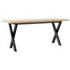 vidaXL Salongbord X-ramme 110x40x45,5 cm heltre furu og st&aring;l