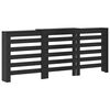 vidaXL Radiator Deksel Svart Eik 205 x 21,5 x 83,5 cm Konstruert tre