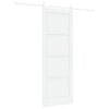 vidaXL Skyved&oslash;r ORKDAL 78 x 211 cm Konstruert tre Hvit