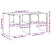 vidaXL Skostativ Stablebar Sort Eik 89,5x30x40 cm