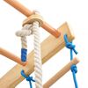 vidaXL Innend&oslash;rs klatrestativ med stiger og ringer tre