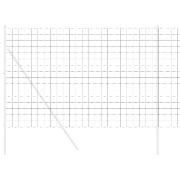 vidaXL Euro gjerde Gr&aring; 1,6 x 10 m PVC-belagt jern