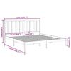 vidaXL Sengeramme heltre 150x200 cm King Size