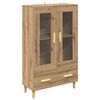 vidaXL H&oslash;yskap Artisan Eik 70 x 31 x 115 cm Konstruert tre