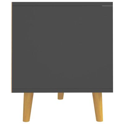 vidaXL TV-benk grå 90x40x48,5 cm sponplate