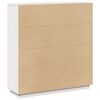 vidaXL Highboard hvit 110,5x35x117 cm heltre furu